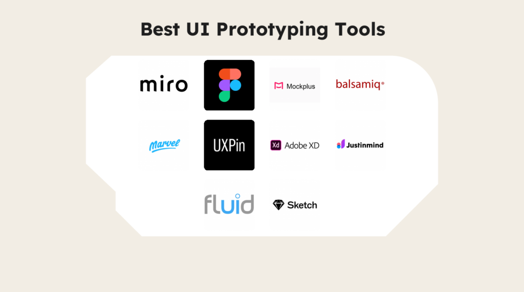 Best Best UI Prototyping Tools logos 42302